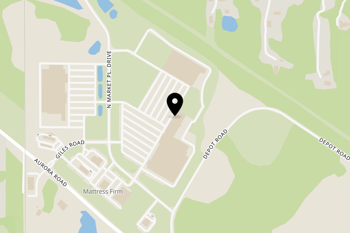 Map showing the location of Paradise Indian Cuisine Aurora - Paradise Indian Cuisine on 18815 North Market Place Drive in Aurora